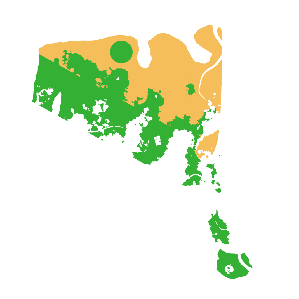 Biome Rust Map: Procedural Map, Size: 3500, Seed: 845000453