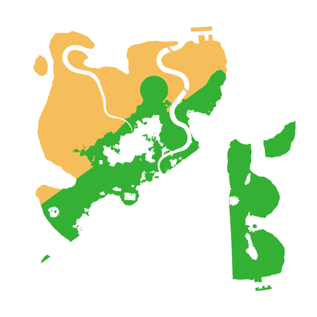 Biome Rust Map: Procedural Map, Size: 3000, Seed: 692264253