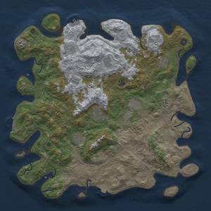 Thumbnail Rust Map: Procedural Map, Size: 4500, Seed: 1861244169, 19 Monuments