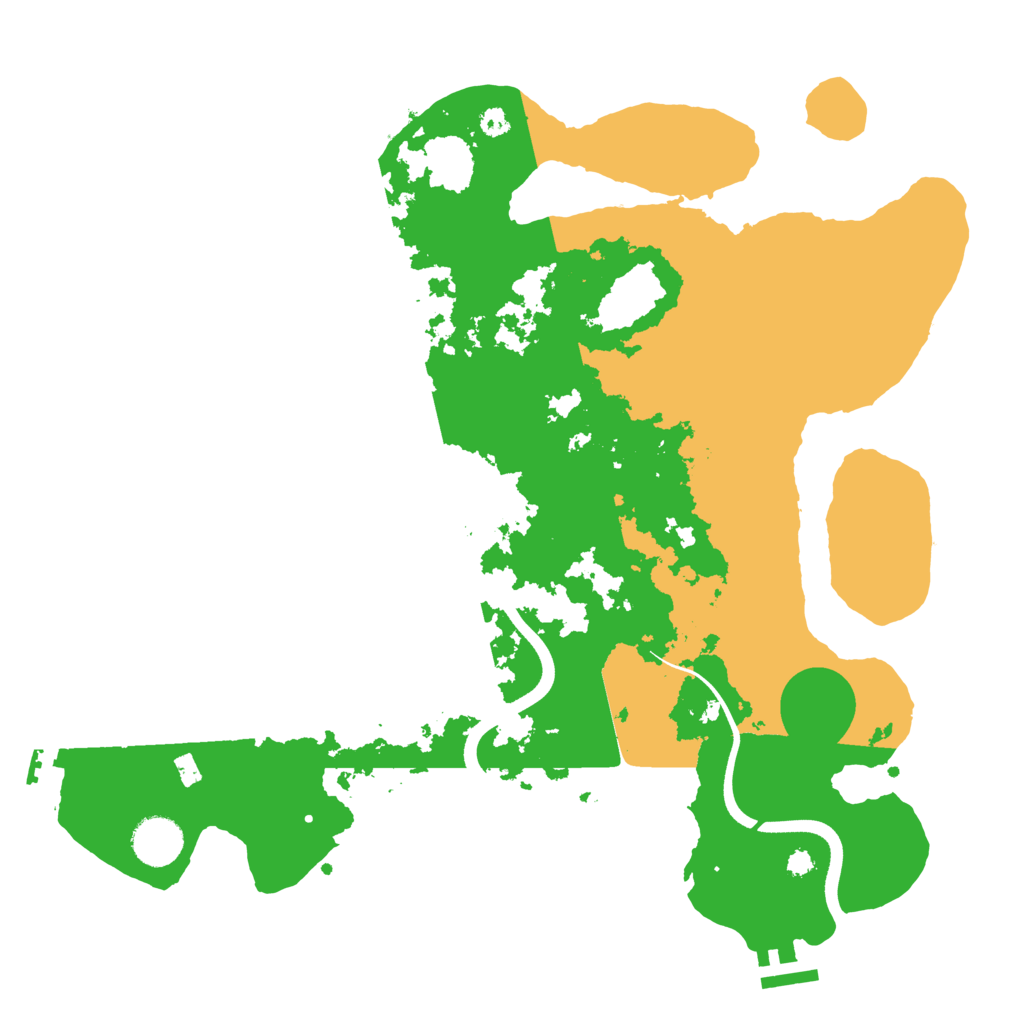 Biome Rust Map: Procedural Map, Size: 3600, Seed: 11908