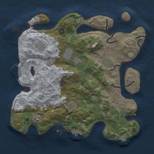 Thumbnail Rust Map: Procedural Map, Size: 3600, Seed: 11908, 15 Monuments