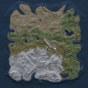 Thumbnail Rust Map: Procedural Map, Size: 4250, Seed: 1288323543, 17 Monuments