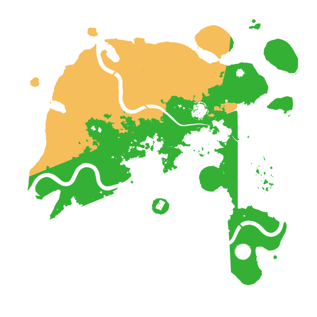 Biome Rust Map: Procedural Map, Size: 3500, Seed: 577168810