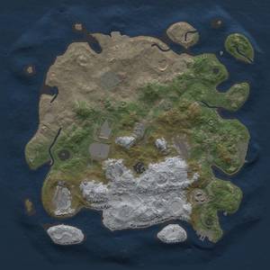 Thumbnail Rust Map: Procedural Map, Size: 3500, Seed: 577168810, 16 Monuments