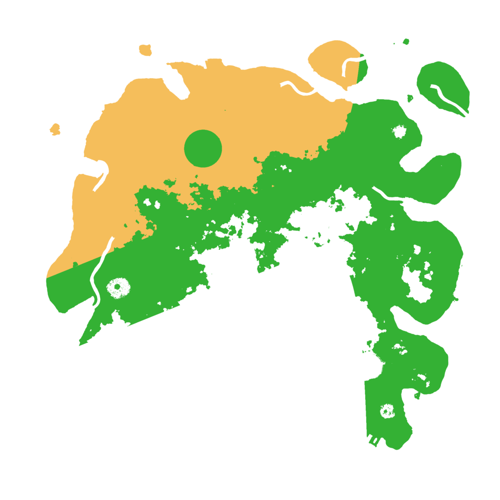 Biome Rust Map: Procedural Map, Size: 3500, Seed: 577168810