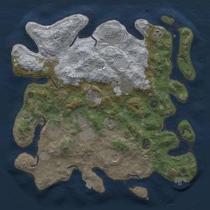 Thumbnail Rust Map: Procedural Map, Size: 3800, Seed: 585982014, 16 Monuments