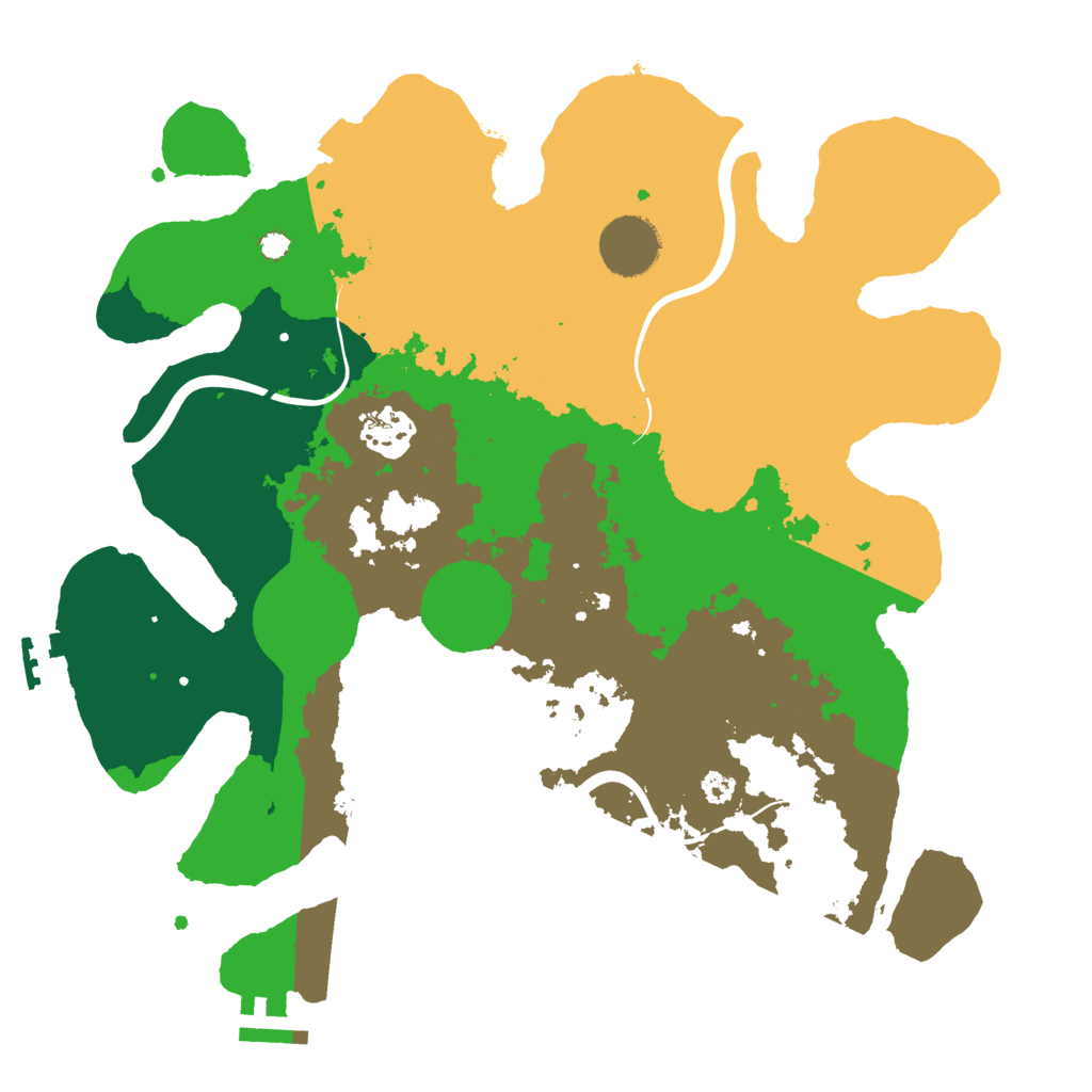 Biome Rust Map: Procedural Map, Size: 3200, Seed: 2840571