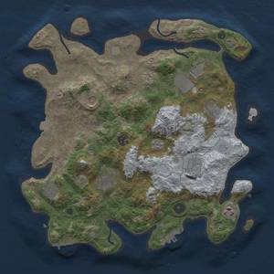 Thumbnail Rust Map: Procedural Map, Size: 3700, Seed: 2142393665, 18 Monuments