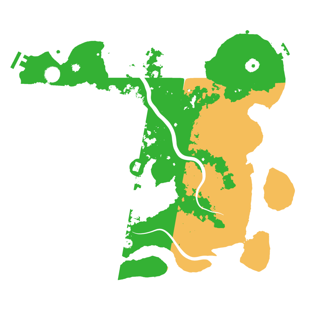 Biome Rust Map: Procedural Map, Size: 3500, Seed: 105167833