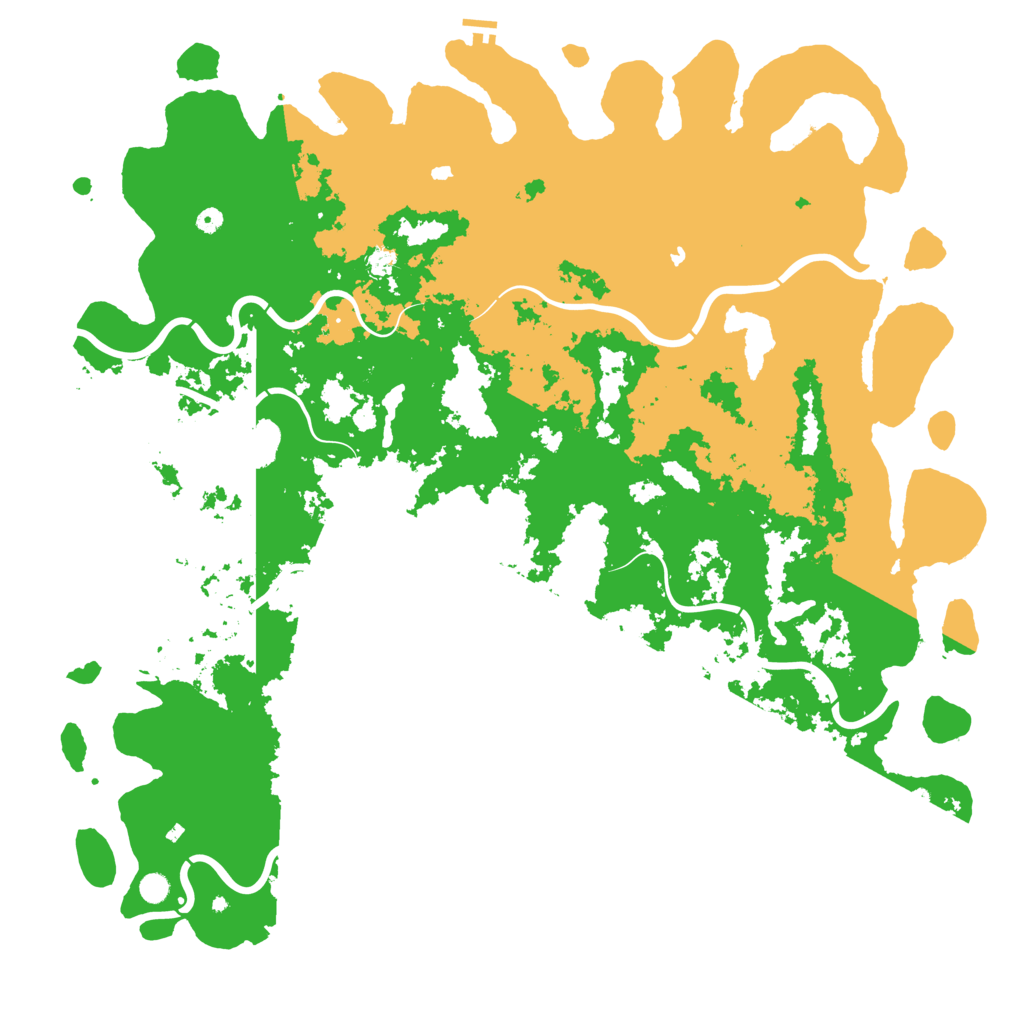 Biome Rust Map: Procedural Map, Size: 6000, Seed: 1378081518