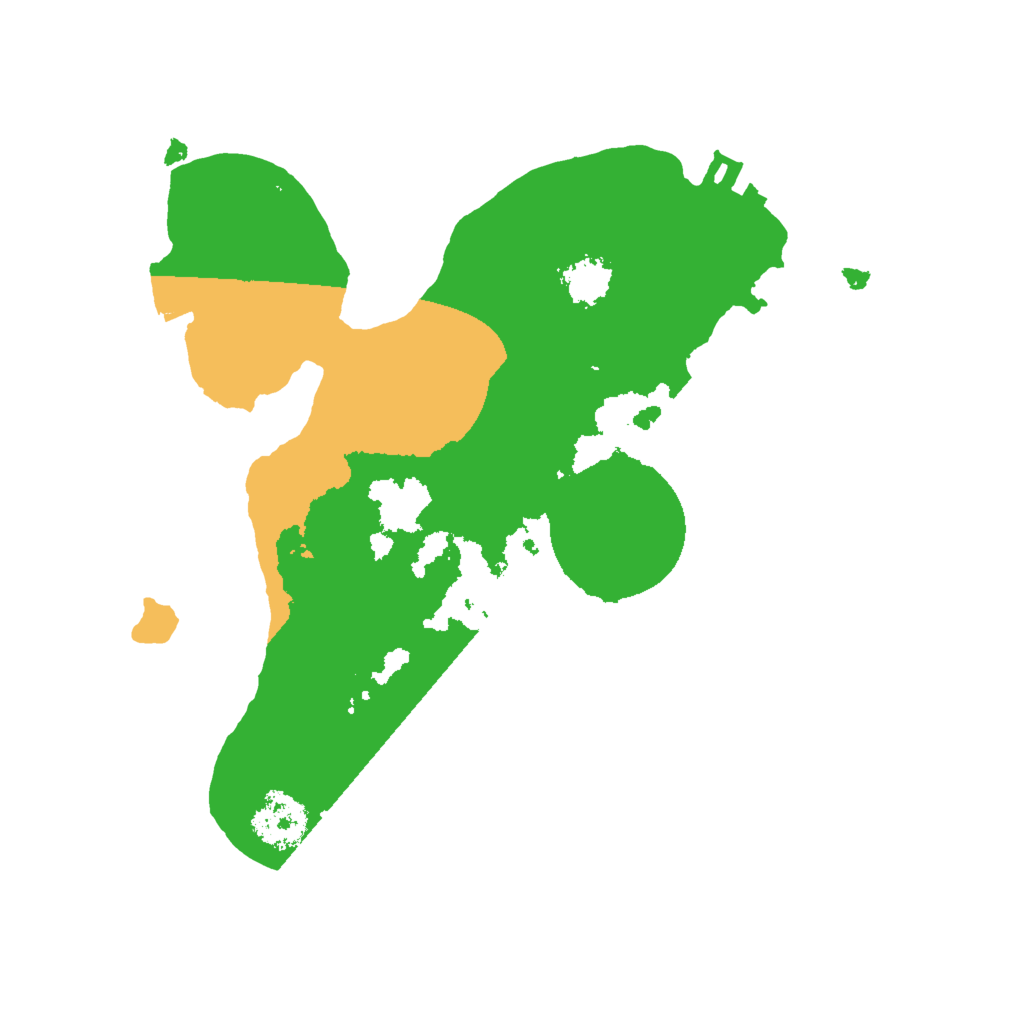 Biome Rust Map: Procedural Map, Size: 2000, Seed: 99999