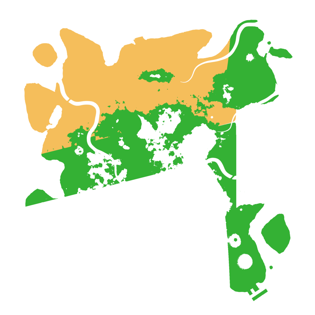 Biome Rust Map: Procedural Map, Size: 3700, Seed: 161067986