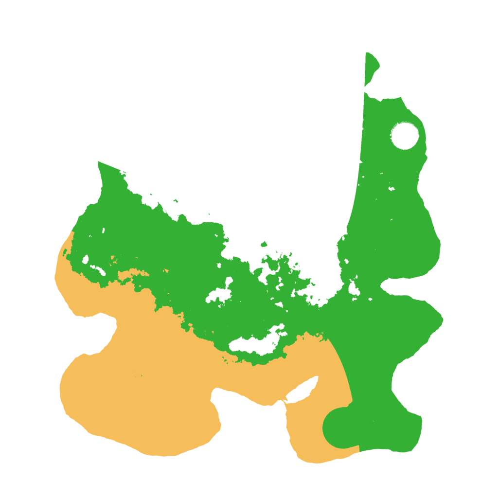 Biome Rust Map: Barren, Size: 3200, Seed: 30354