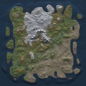 Thumbnail Rust Map: Procedural Map, Size: 5000, Seed: 424731066, 18 Monuments