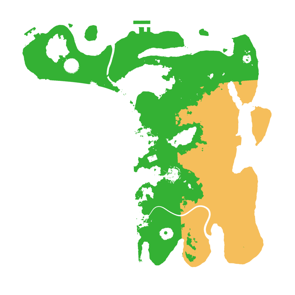 Biome Rust Map: Procedural Map, Size: 3500, Seed: 881311166