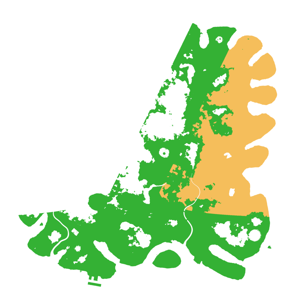 Biome Rust Map: Procedural Map, Size: 4500, Seed: 1919