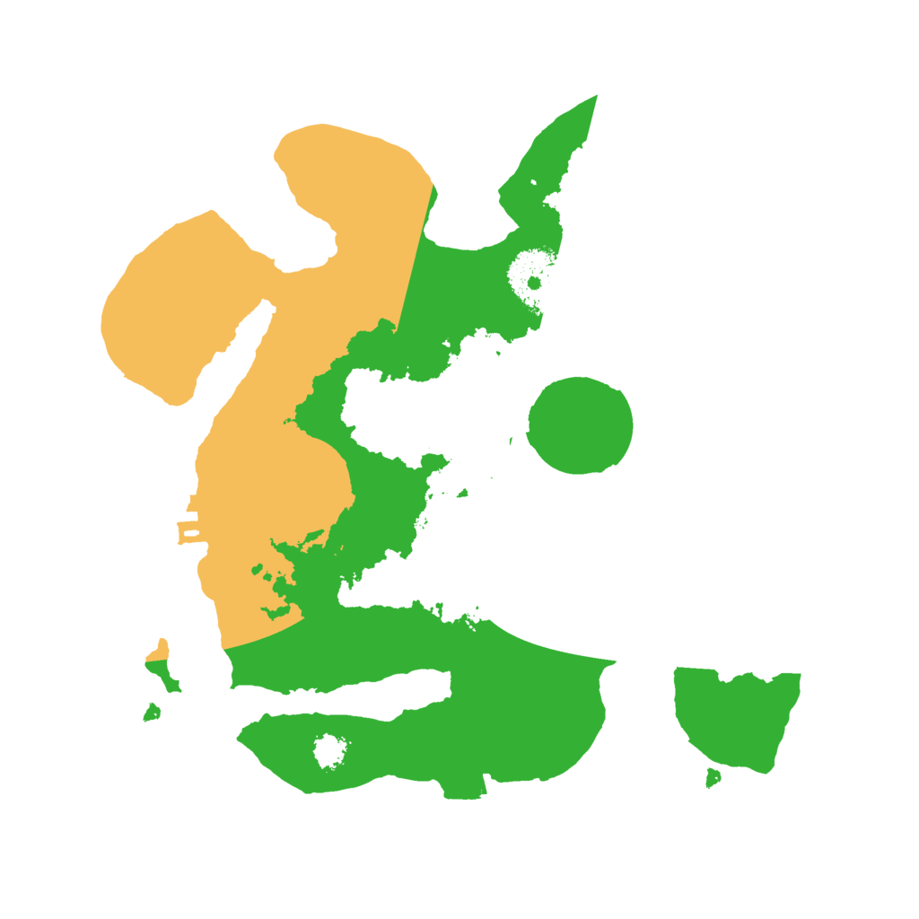 Biome Rust Map: Procedural Map, Size: 2500, Seed: 54056320