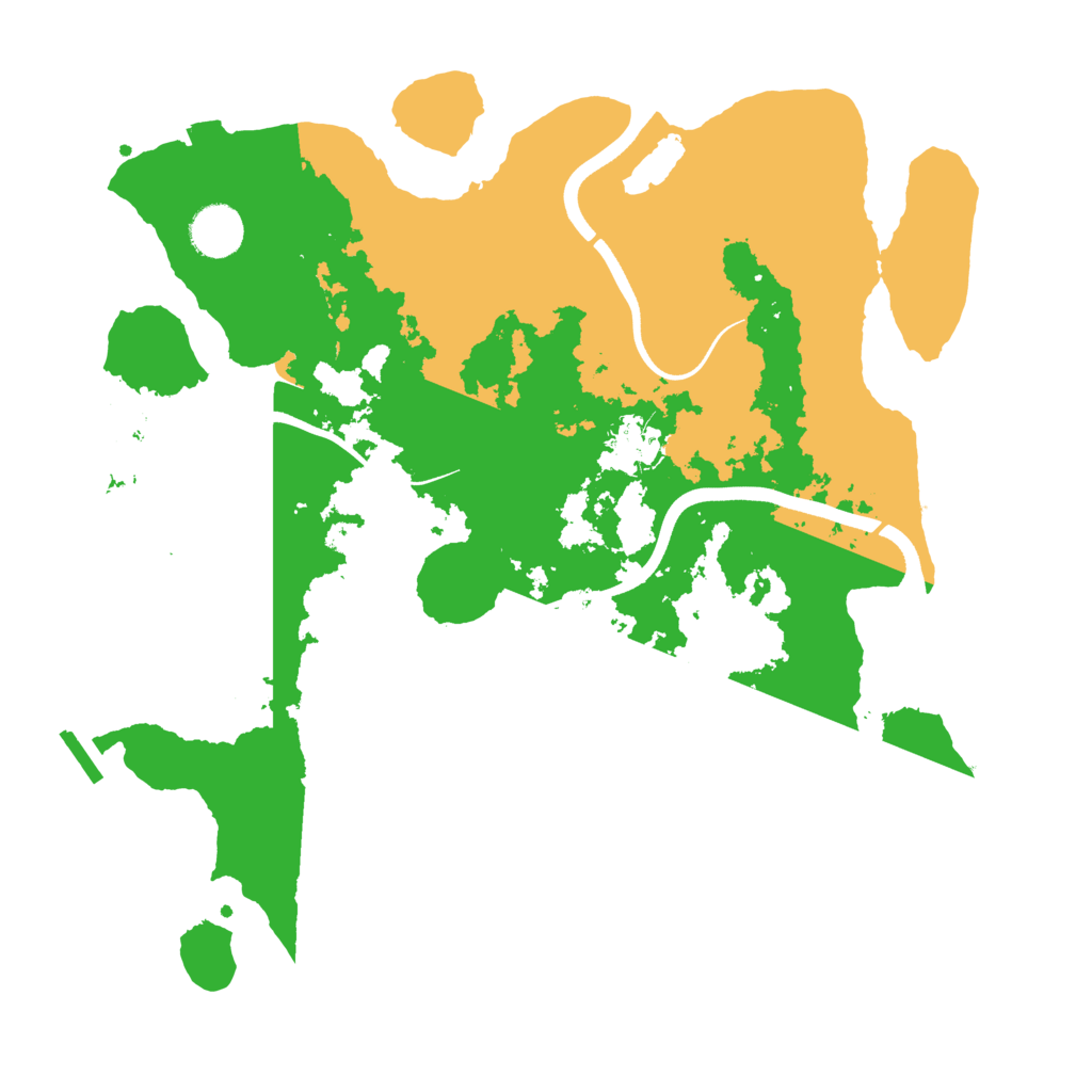 Biome Rust Map: Procedural Map, Size: 3600, Seed: 1994876017