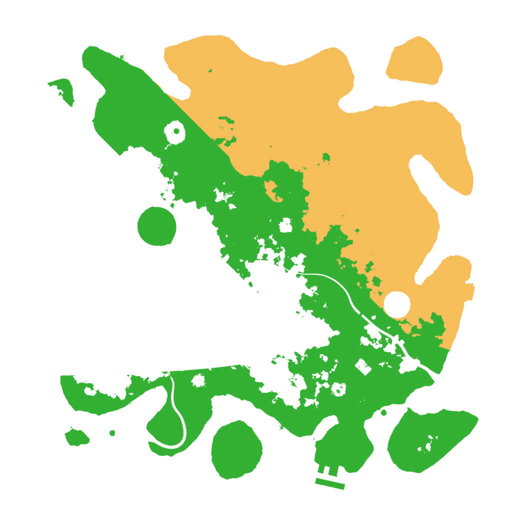 Biome Rust Map: Procedural Map, Size: 3500, Seed: 1116531466