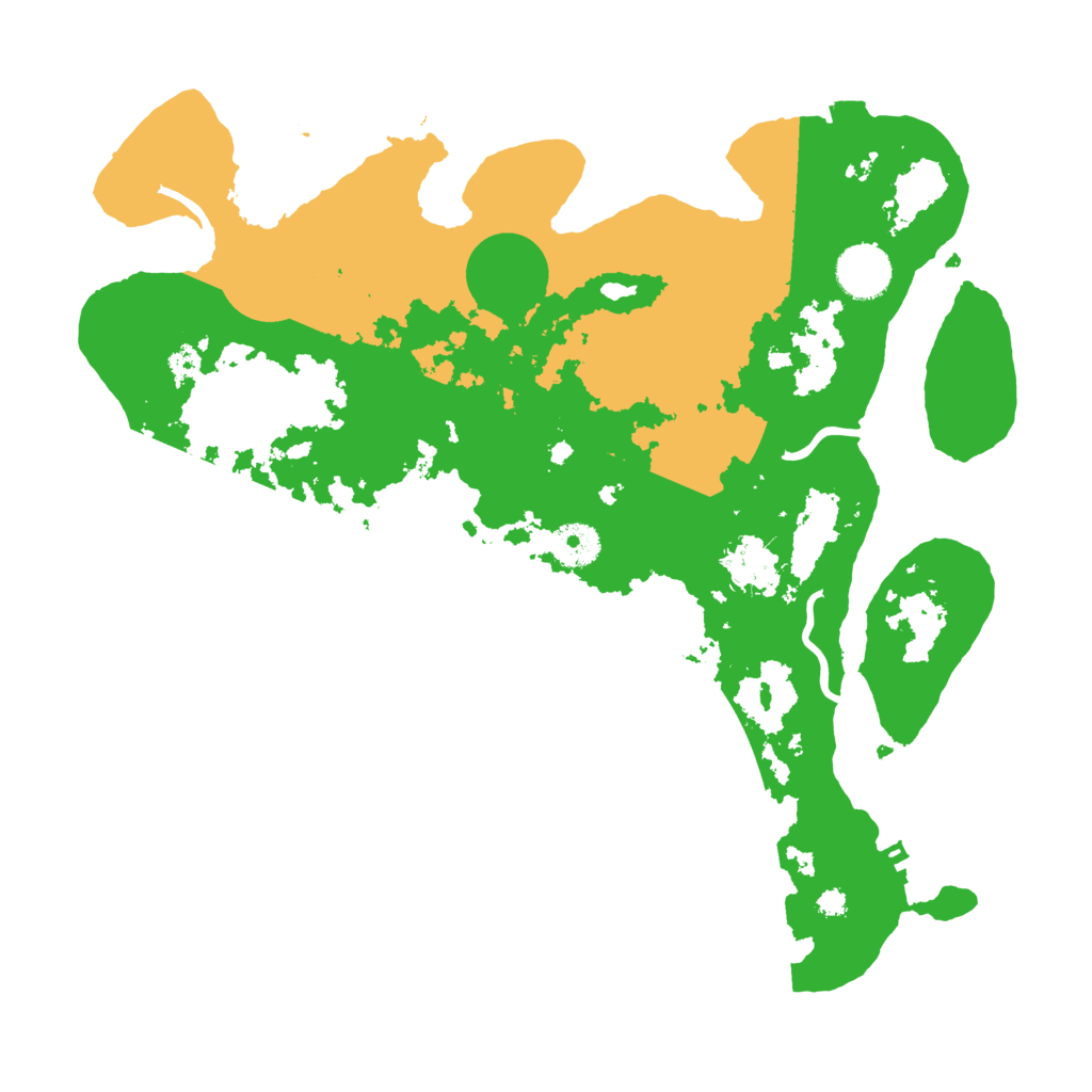 Biome Rust Map: Procedural Map, Size: 3500, Seed: 1388511123