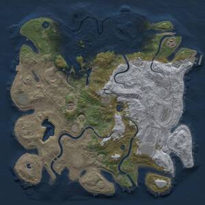 Thumbnail Rust Map: Procedural Map, Size: 4250, Seed: 12633184, 16 Monuments