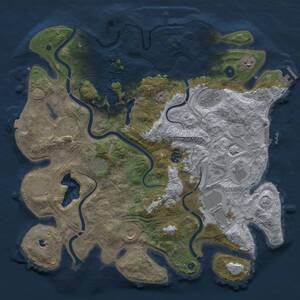 Thumbnail Rust Map: Procedural Map, Size: 4250, Seed: 12633184, 16 Monuments