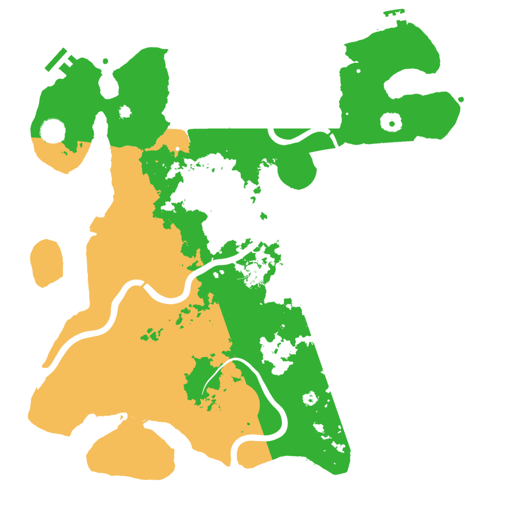 Biome Rust Map: Procedural Map, Size: 3700, Seed: 160692291