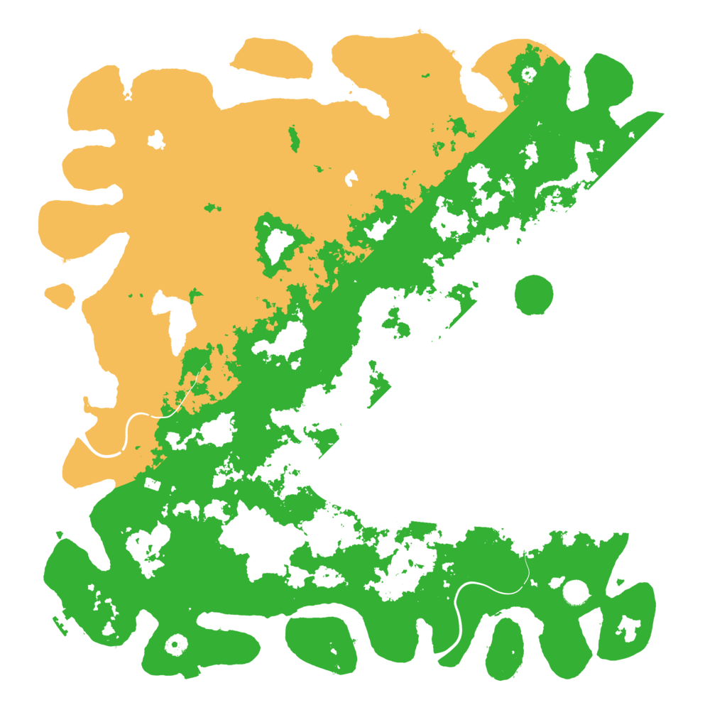 Biome Rust Map: Procedural Map, Size: 5000, Seed: 5038