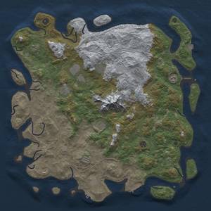 Thumbnail Rust Map: Procedural Map, Size: 5000, Seed: 50334520, 19 Monuments