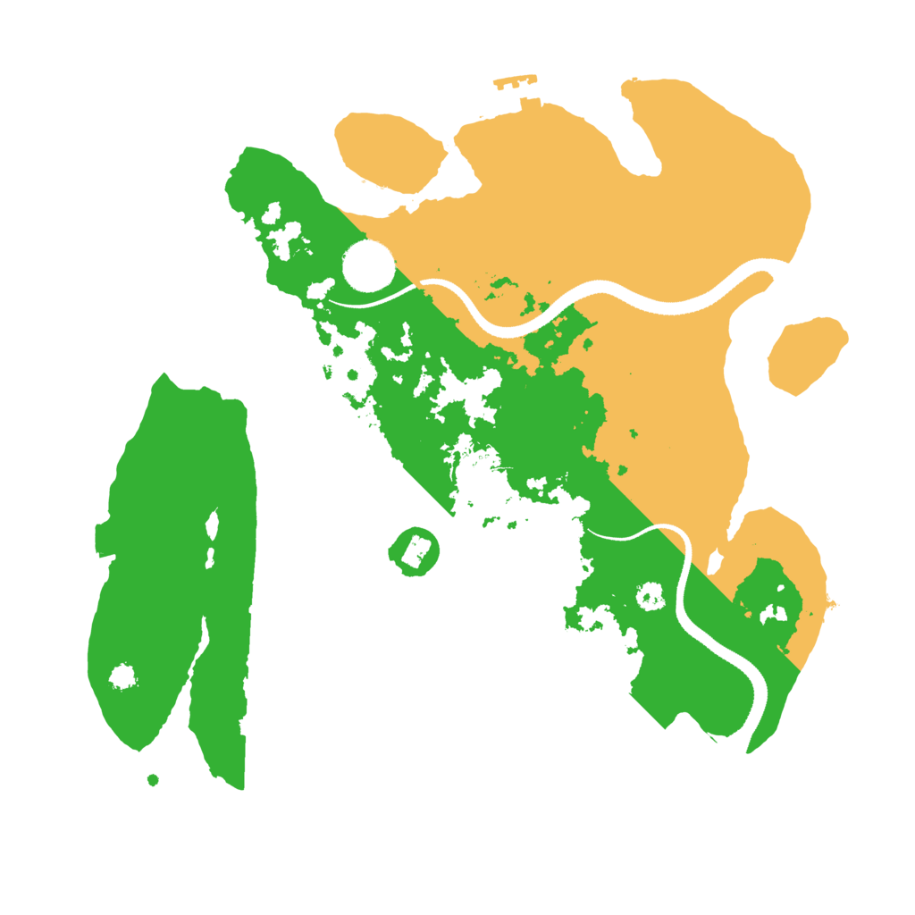 Biome Rust Map: Procedural Map, Size: 3200, Seed: 912005537