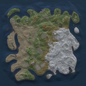 Thumbnail Rust Map: Procedural Map, Size: 3850, Seed: 1440, 18 Monuments