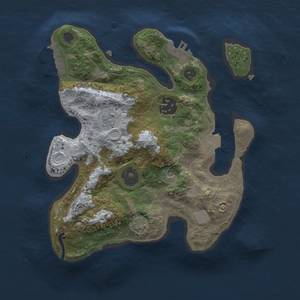 Thumbnail Rust Map: Procedural Map, Size: 2500, Seed: 1872307180, 9 Monuments