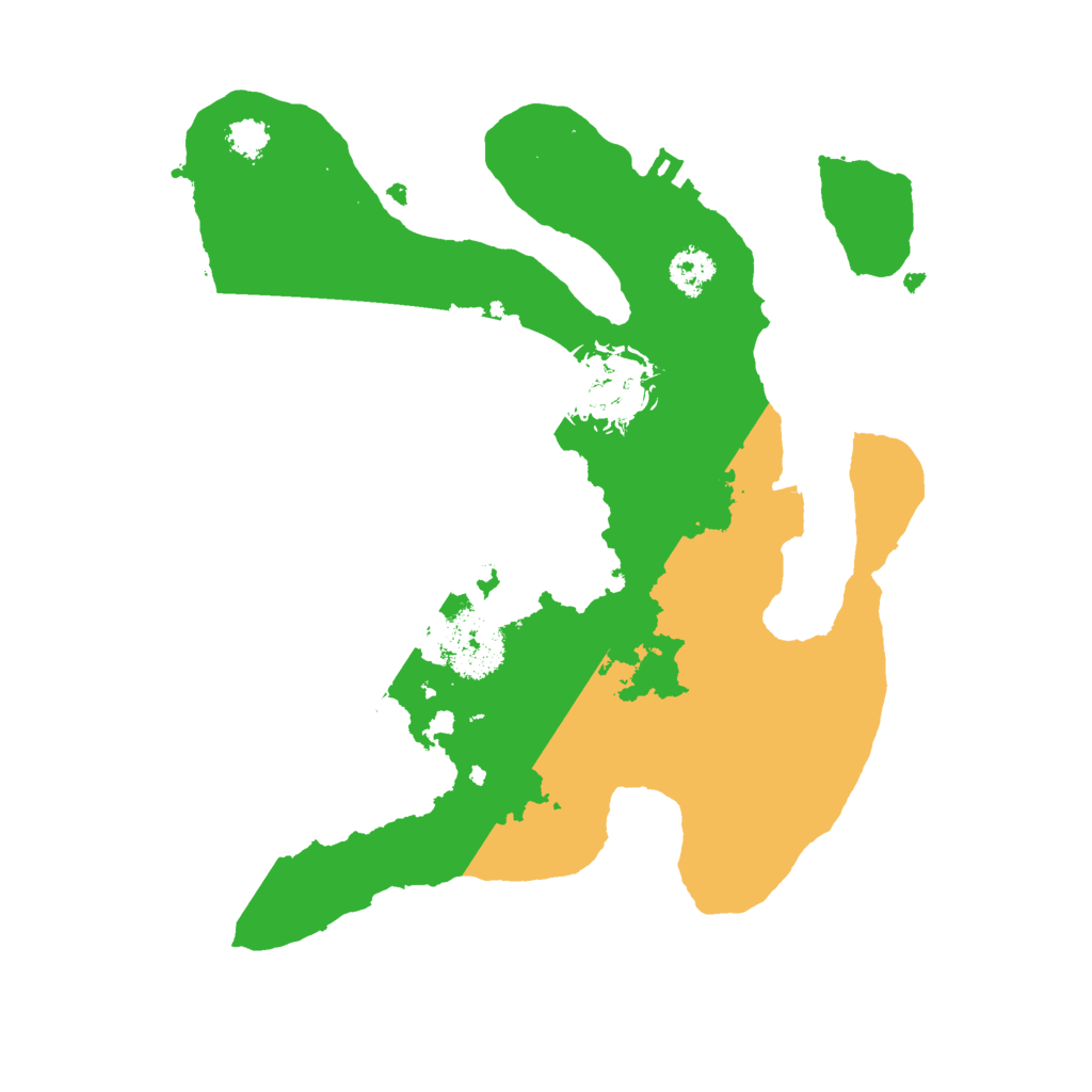 Biome Rust Map: Procedural Map, Size: 2500, Seed: 1872307180