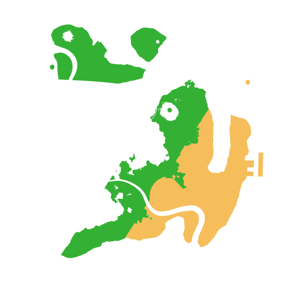 Biome Rust Map: Procedural Map, Size: 2500, Seed: 1872307180