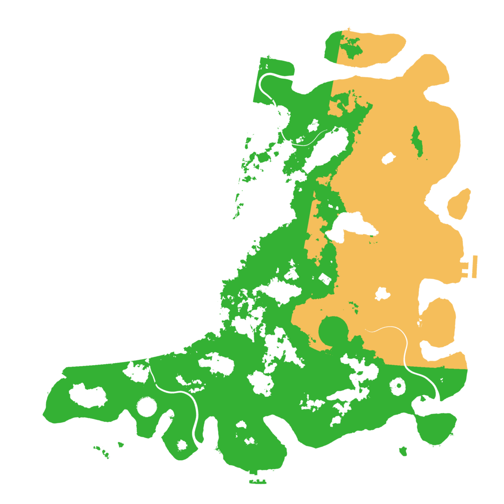 Biome Rust Map: Procedural Map, Size: 4500, Seed: 321352060
