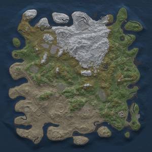 Thumbnail Rust Map: Procedural Map, Size: 4500, Seed: 866059157, 17 Monuments