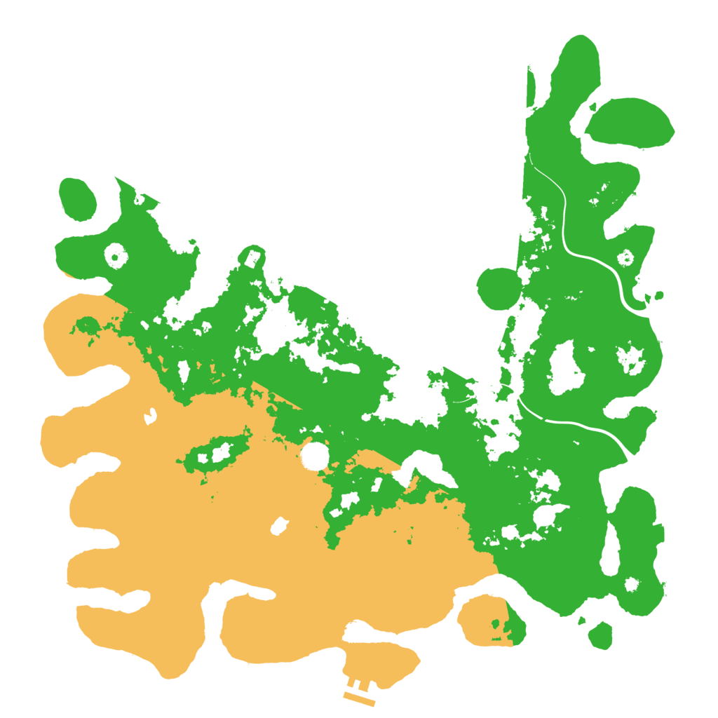 Biome Rust Map: Procedural Map, Size: 4500, Seed: 866059157