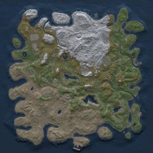 Thumbnail Rust Map: Procedural Map, Size: 4500, Seed: 866059157, 15 Monuments