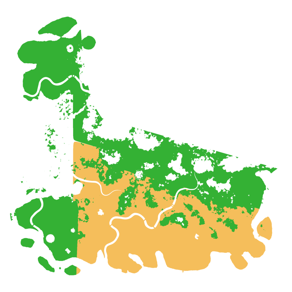 Biome Rust Map: Procedural Map, Size: 6000, Seed: 229440549