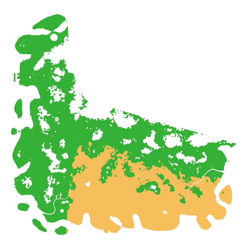 Biome Rust Map: Procedural Map, Size: 6000, Seed: 229440549