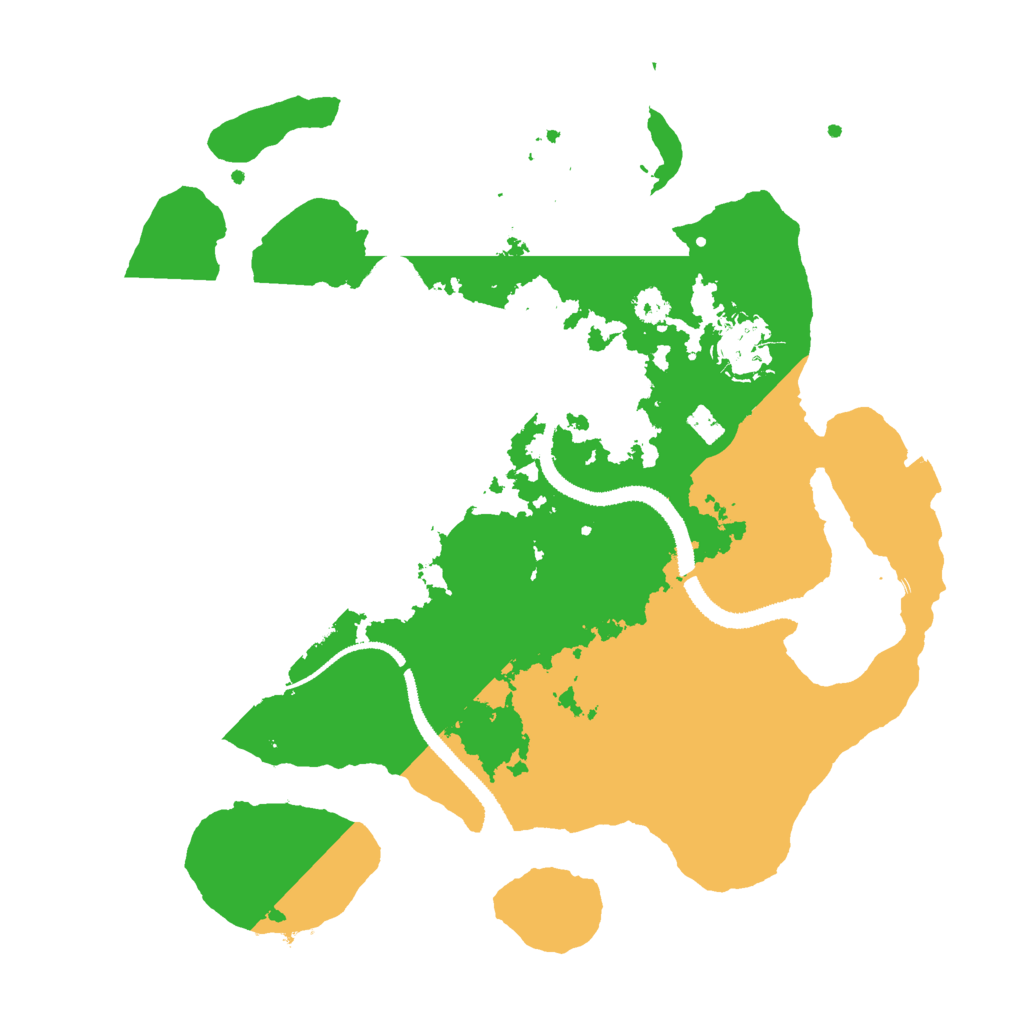 Biome Rust Map: Procedural Map, Size: 3000, Seed: 35325801