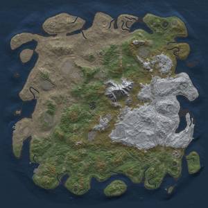 Thumbnail Rust Map: Procedural Map, Size: 5000, Seed: 1665598919, 19 Monuments