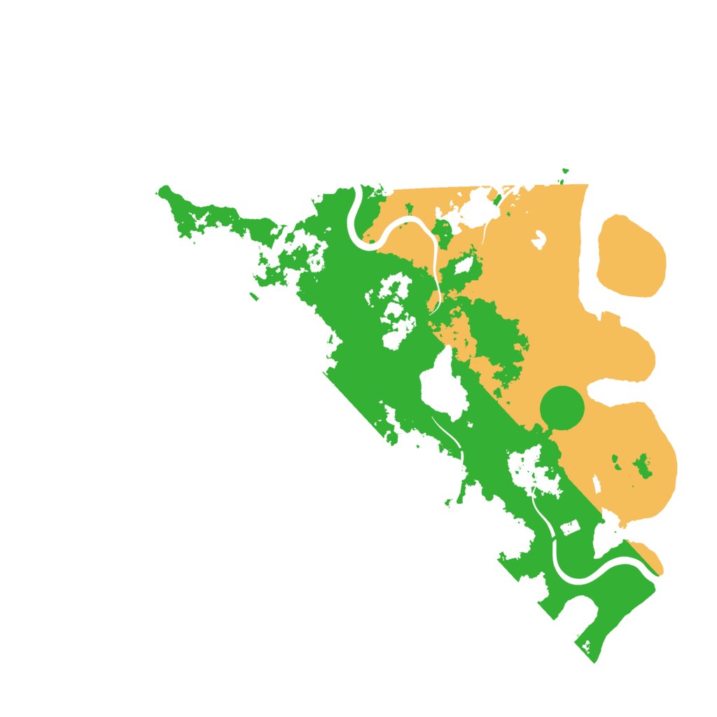 Biome Rust Map: Procedural Map, Size: 4300, Seed: 25115