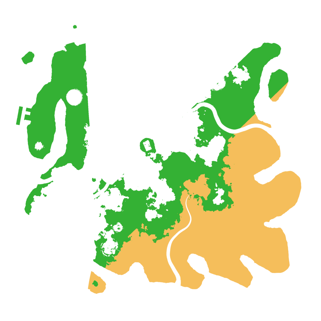 Biome Rust Map: Procedural Map, Size: 3500, Seed: 21897