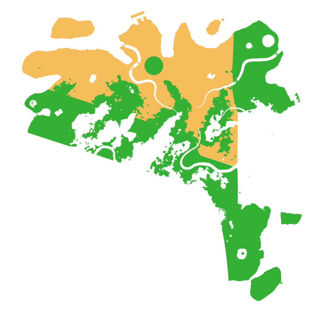 Biome Rust Map: Procedural Map, Size: 4500, Seed: 13477