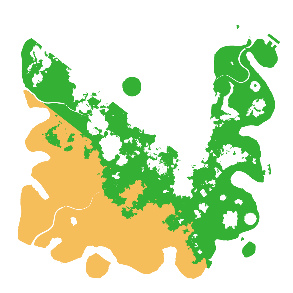 Biome Rust Map: Procedural Map, Size: 4250, Seed: 142927425