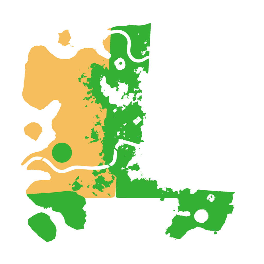 Biome Rust Map: Procedural Map, Size: 3500, Seed: 801669452