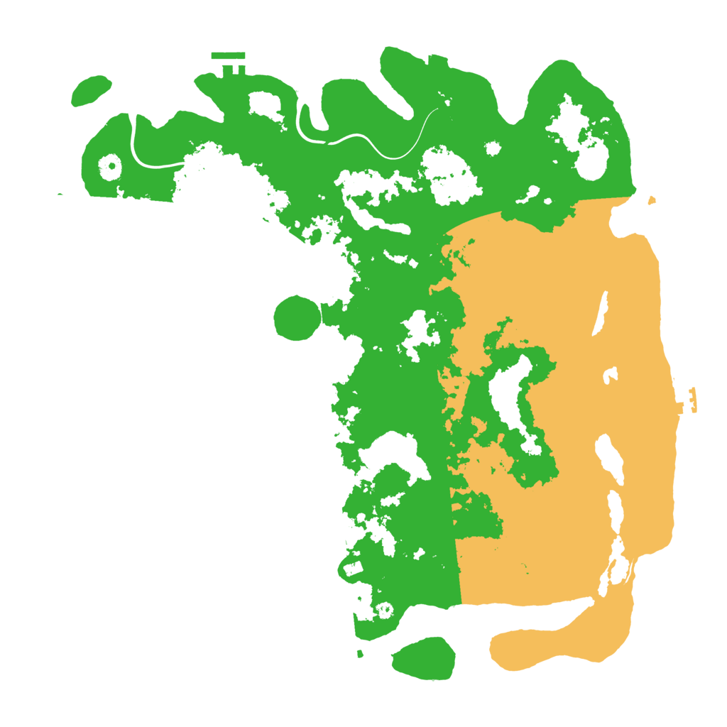 Biome Rust Map: Procedural Map, Size: 4350, Seed: 17777