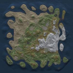 Thumbnail Rust Map: Procedural Map, Size: 4000, Seed: 1571845486, 16 Monuments