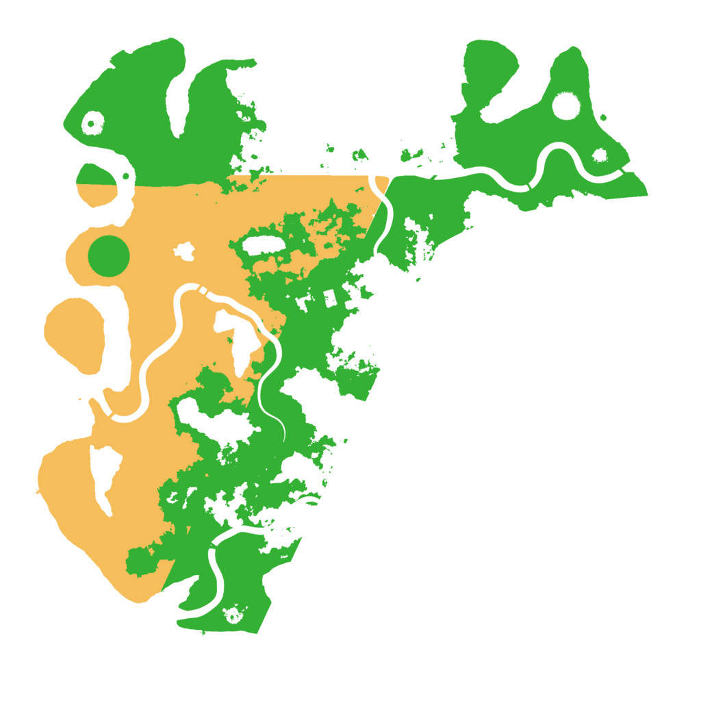Biome Rust Map: Procedural Map, Size: 4444, Seed: 3000000